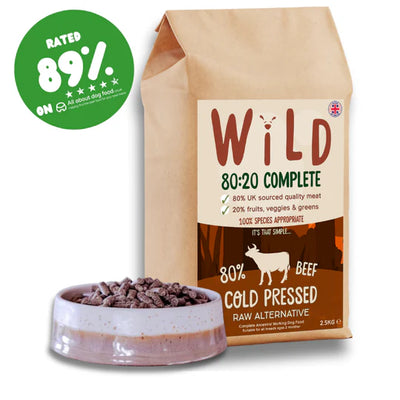 Beef 80/20 Cold Pressed Dry Dog Food
