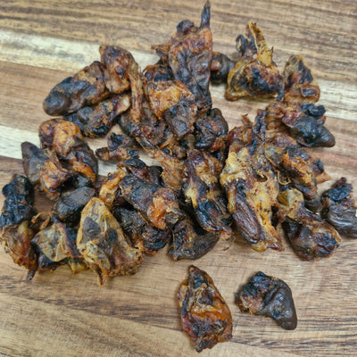 100g dried chicken hearts natural treats for dogs and cats