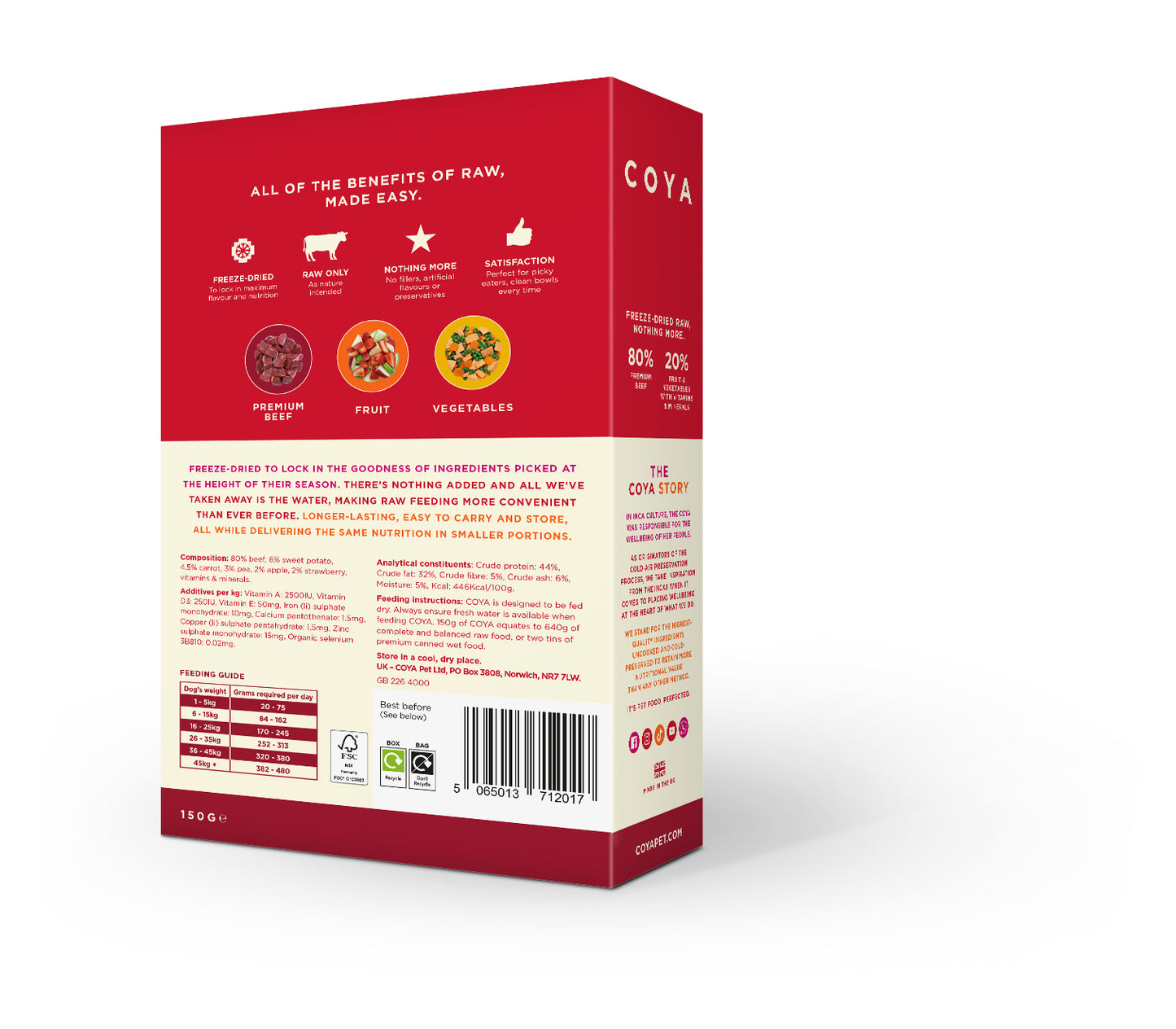 Coya Freeze Dried Raw Beef 80:20