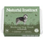 photo of natural instinct working dog duck dog food in a tub
