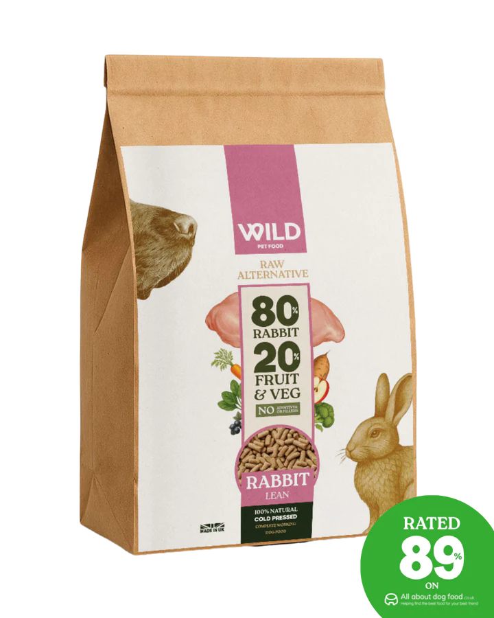 Rabbit 80/20 Cold Pressed Dry Dog Food 2.5kg