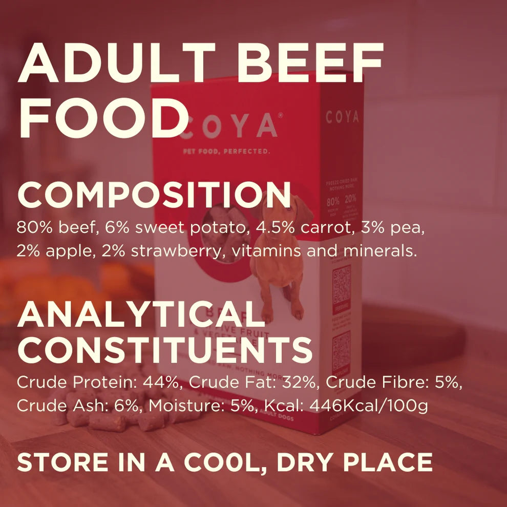 Coya Freeze Dried Raw Beef 80:20