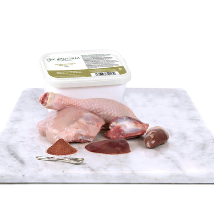 Purrform Chicken with Ground Bone with Chicken Liver, Heart & Gizzard - 450g