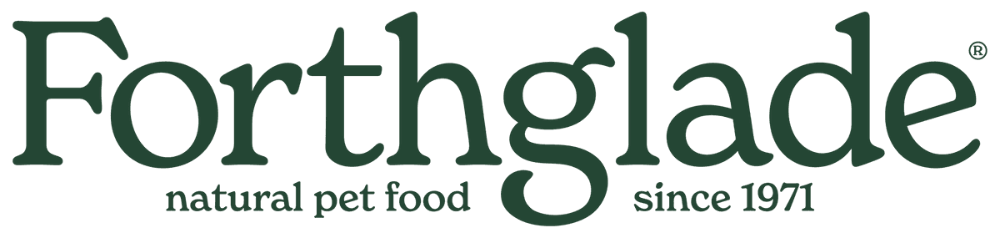 Forthglade natural pet food logo with green text on a white background