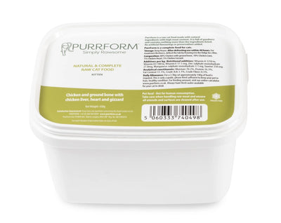 Purrform Chicken with Ground Bone with Chicken Liver, Heart & Gizzard - 450g