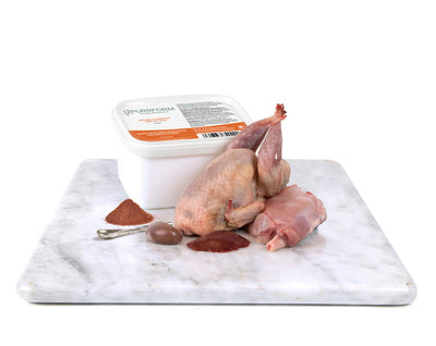Quail & Farmed Rabbit & Ground Bone with Rabbit Liver & Kidney - 450g