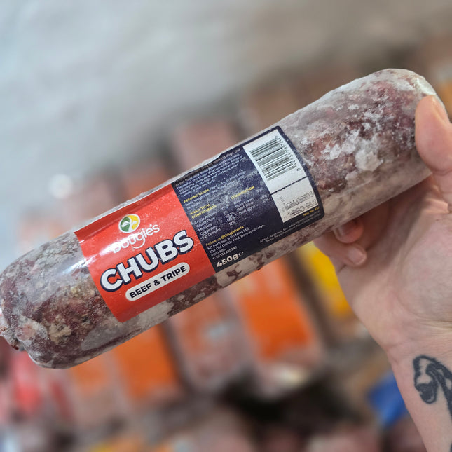 Dougies Beef & Tripe 450g Chub