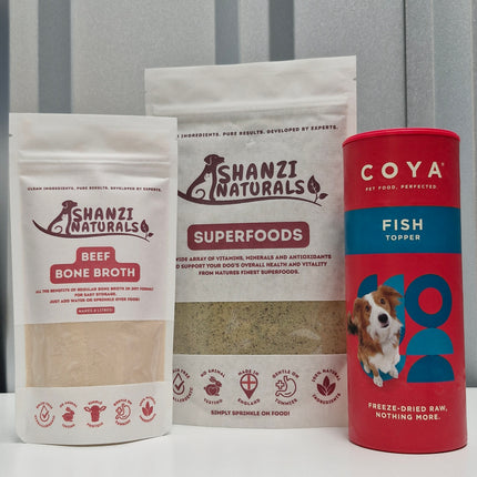 Meal Topper Bundle – Superfood, Fish Sprinkles & Bone Broth Powder