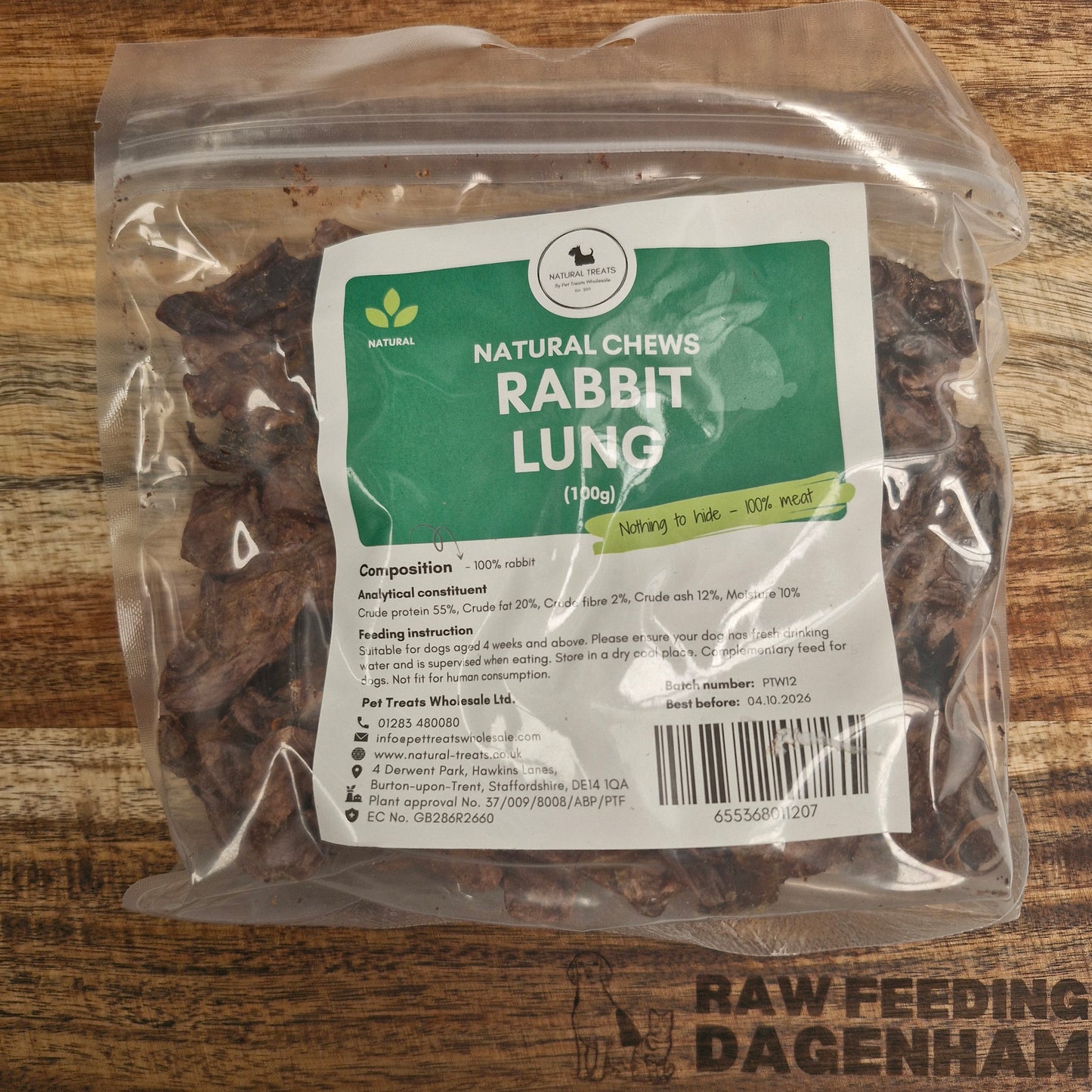 Dried Rabbit Lung - 100g