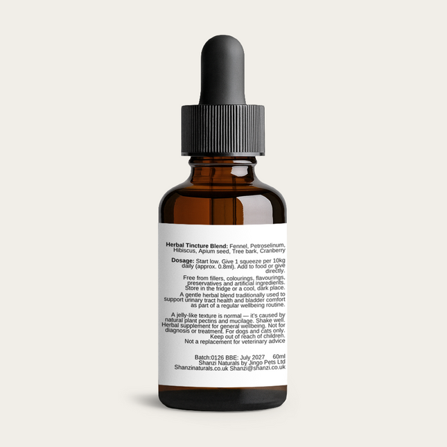 shanzi naturals urinary care useage and ingredients