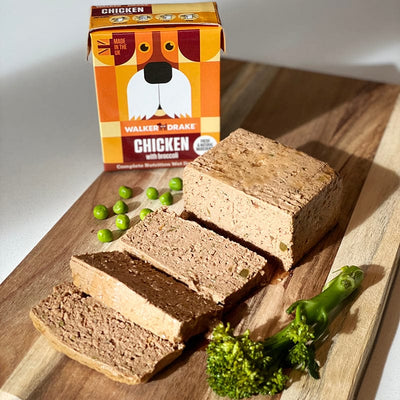 Walker & Drake Chicken with Broccoli natural wet dog food 390g